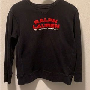 Vintage navy blue & red Ralph Lauren pullover